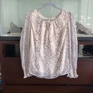 Snake print blouse